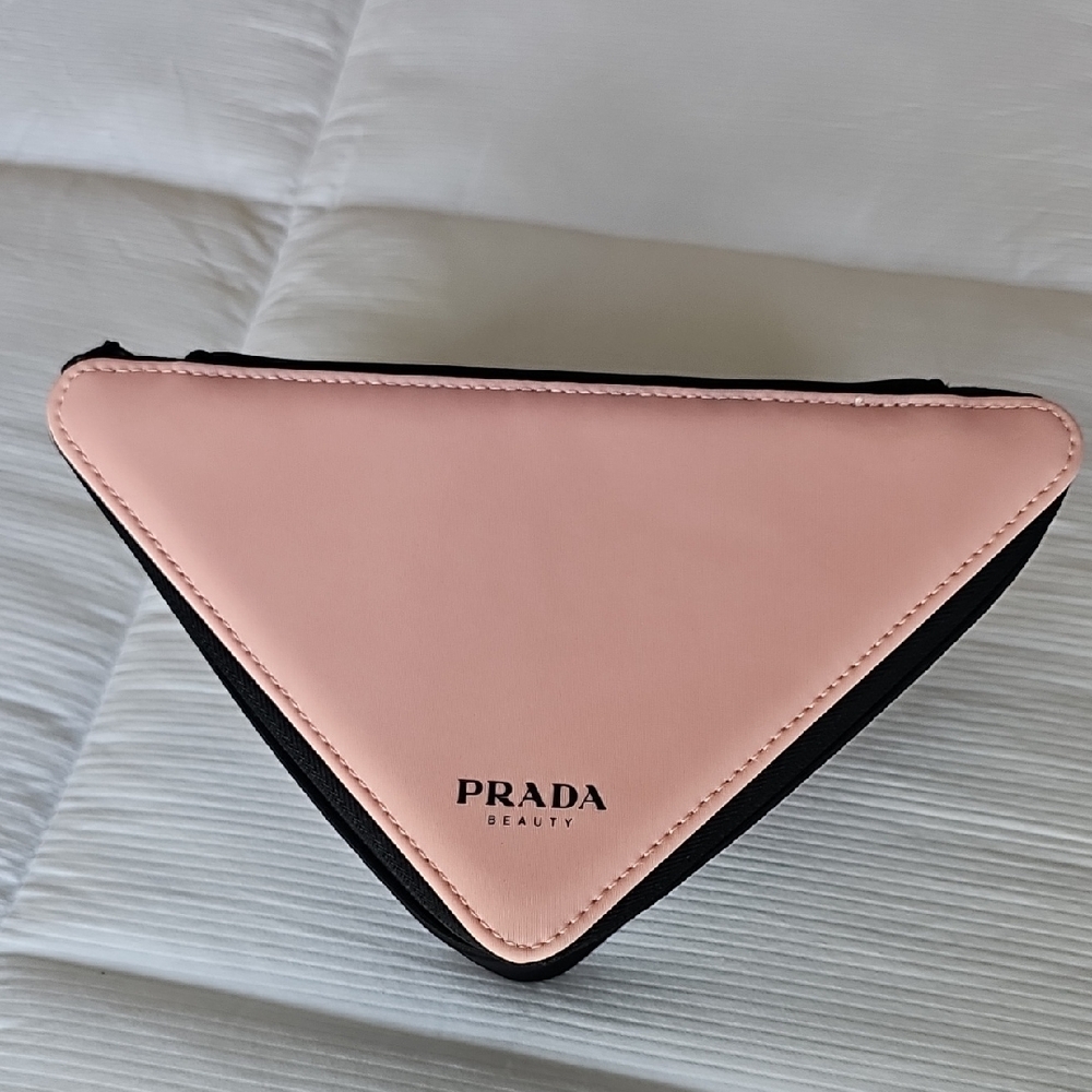 Prada Pink and Black Beauty Pouch